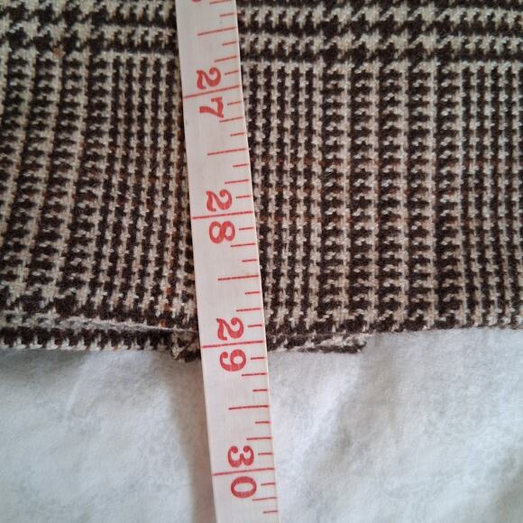 AKRIS 100% Cashmere Houndstooth Brown Blazer Size 10 Quiet Luxury Brand - Picture 5 of 13